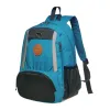 Fashionable and casual blue backpack with large capacity, student backpack, sports travel bag, suitable for both men and women, trendy style Item Picture